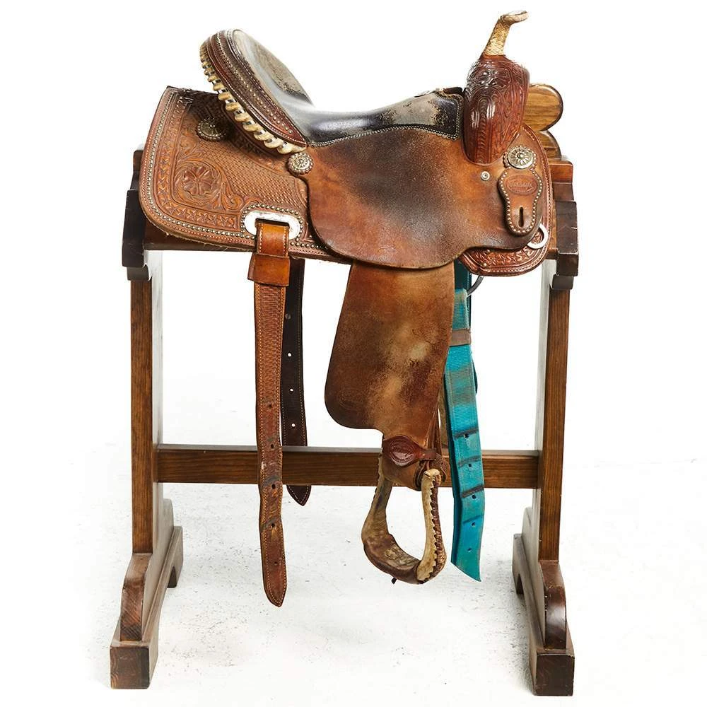 NRS Used 14.5in. Teskey`s Barrel Saddle 4 NRS Used 14.5in. Teskey`s Barrel Saddle - Image 2