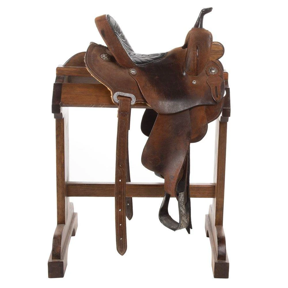 NRS Used 13in Frank Vega Barrel Saddle 4 NRS Used 13in Frank Vega Barrel Saddle - Image 2