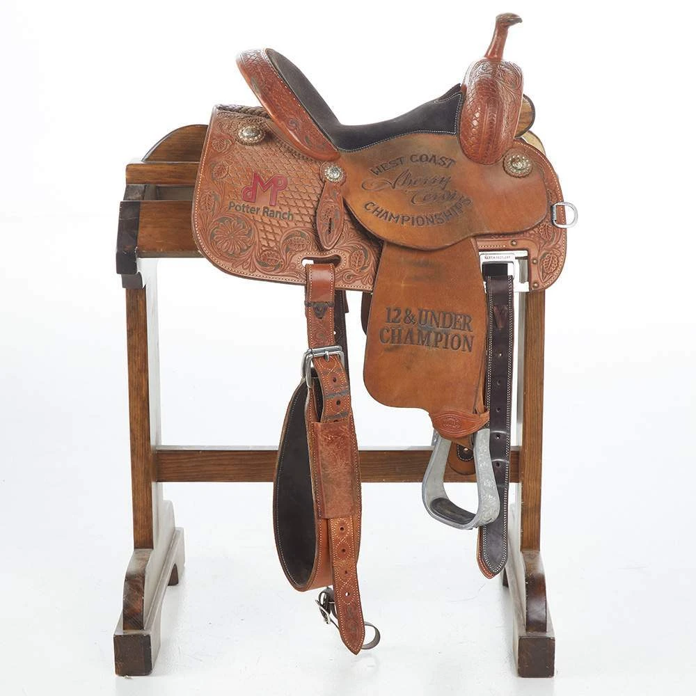 NRS Used 13in Martin Crown C Barrel Saddle 4 NRS Used 13in Martin Crown C Barrel Saddle - Image 2