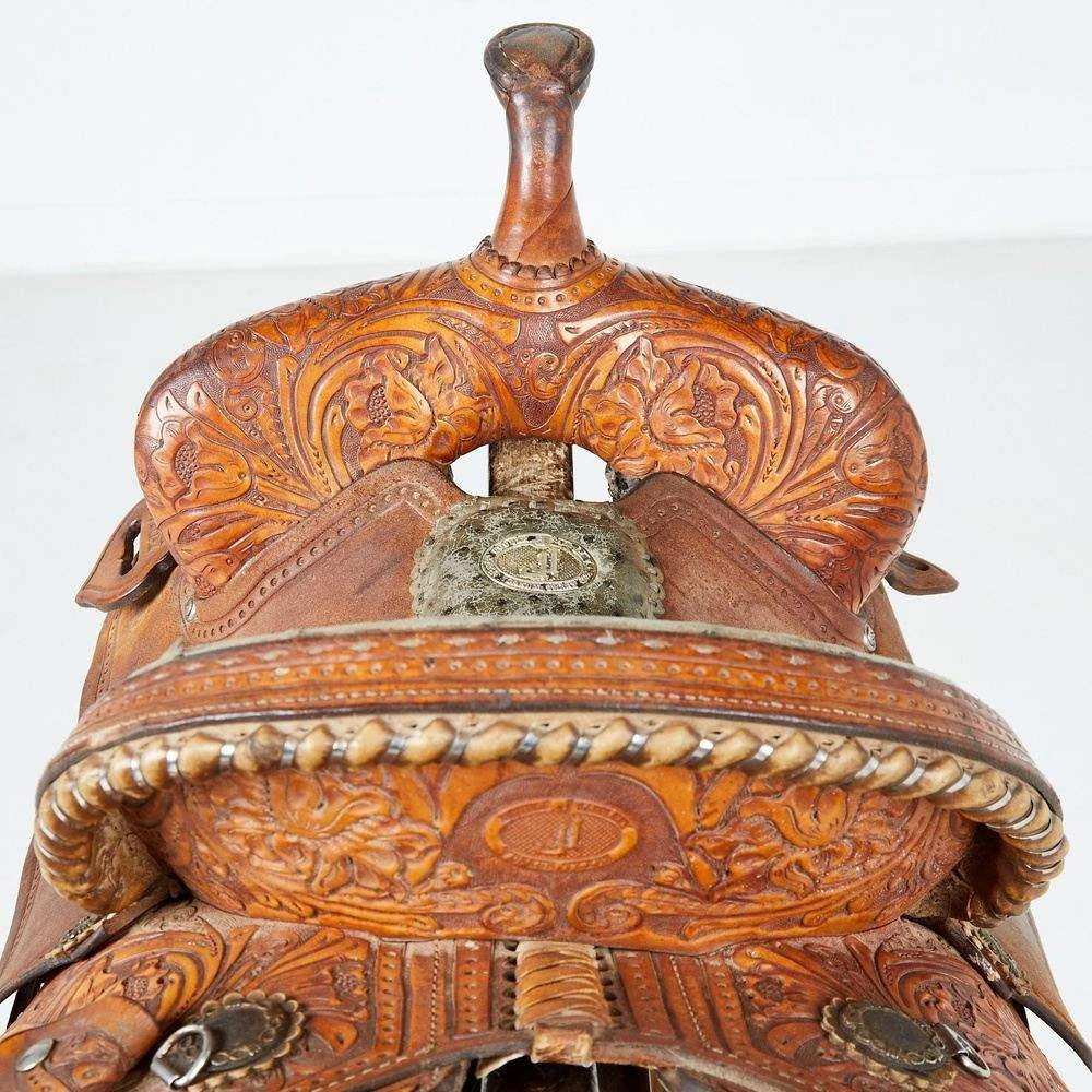 NRS Used 14.5in Double J Lynn Mackenzie Barrel Saddle 5 NRS Used 14.5in Double J Lynn Mackenzie Barrel Saddle - Image 3