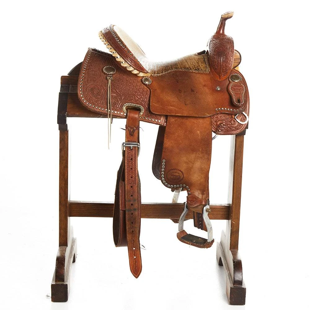 NRS Used 14in Teskey's Barrel Saddle 4 NRS Used 14in Teskey's Barrel Saddle - Image 2