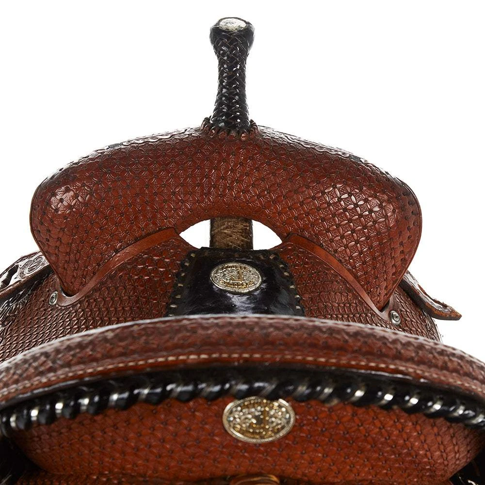 NRS Used 14.5in Double J Trophy Barrel Saddle 5 NRS Used 14.5in Double J Trophy Barrel Saddle - Image 3