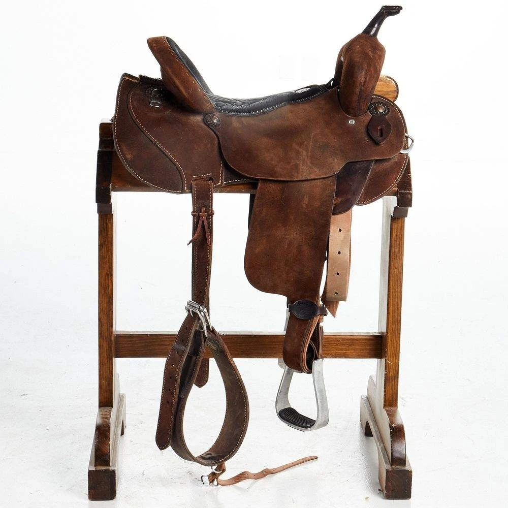 NRS Used 15.5in Double J Lynn Mackenzie Barrel Saddle 4 NRS Used 15.5in Double J Lynn Mackenzie Barrel Saddle - Image 2