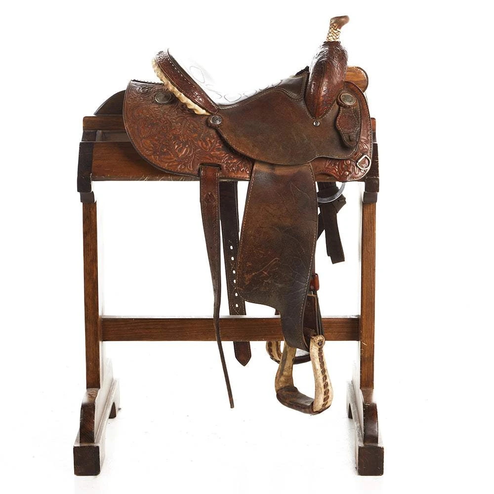 NRS Used 13in Ammerman Barrel Saddle 4 NRS Used 13in Ammerman Barrel Saddle - Image 2