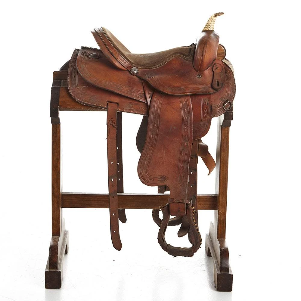 NRS Used 15in Saddle King Barrel Saddle 4 NRS Used 15in Saddle King Barrel Saddle - Image 2