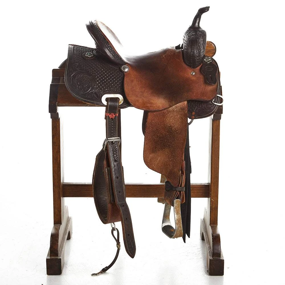NRS Used 14.25in Fort Worth Saddlery Barrel Saddle 4 NRS Used 14.25in Fort Worth Saddlery Barrel Saddle - Image 2