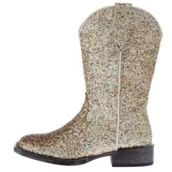 Roper Childrens Silver Glitter Galor Cowgirl Boot -NRS || STANCE || Classic Shop 09 018 1903 2994 03