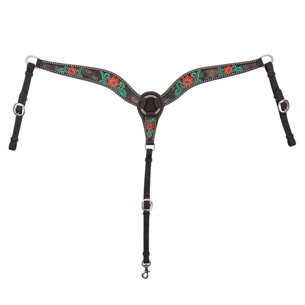 Reinsman Cactus Flower Filigree Breast Collar 4 Reinsman Cactus Flower Filigree Breast Collar - Image 2