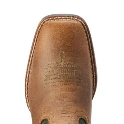 Ariat Youth Distressed Brown Alfalfa Firecatcher Cowboy Boot -NRS || STANCE || Classic Shop 10042414 4