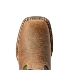 Ariat Kids Distressed Brown Alfalfa Firecatcher Cowboy Boot -NRS || STANCE || Classic Shop 10042416 4