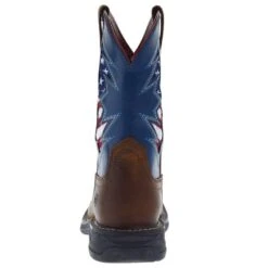 Ariat Kids Workhog XT Venttek Bolt Distressed Tan Ole Blue Boot -NRS || STANCE || Classic Shop 10044436 04