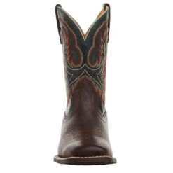 Ariat Youth Wilder Hat Box Brown And Deepest Teal Boot -NRS || STANCE || Classic Shop 10047010 02