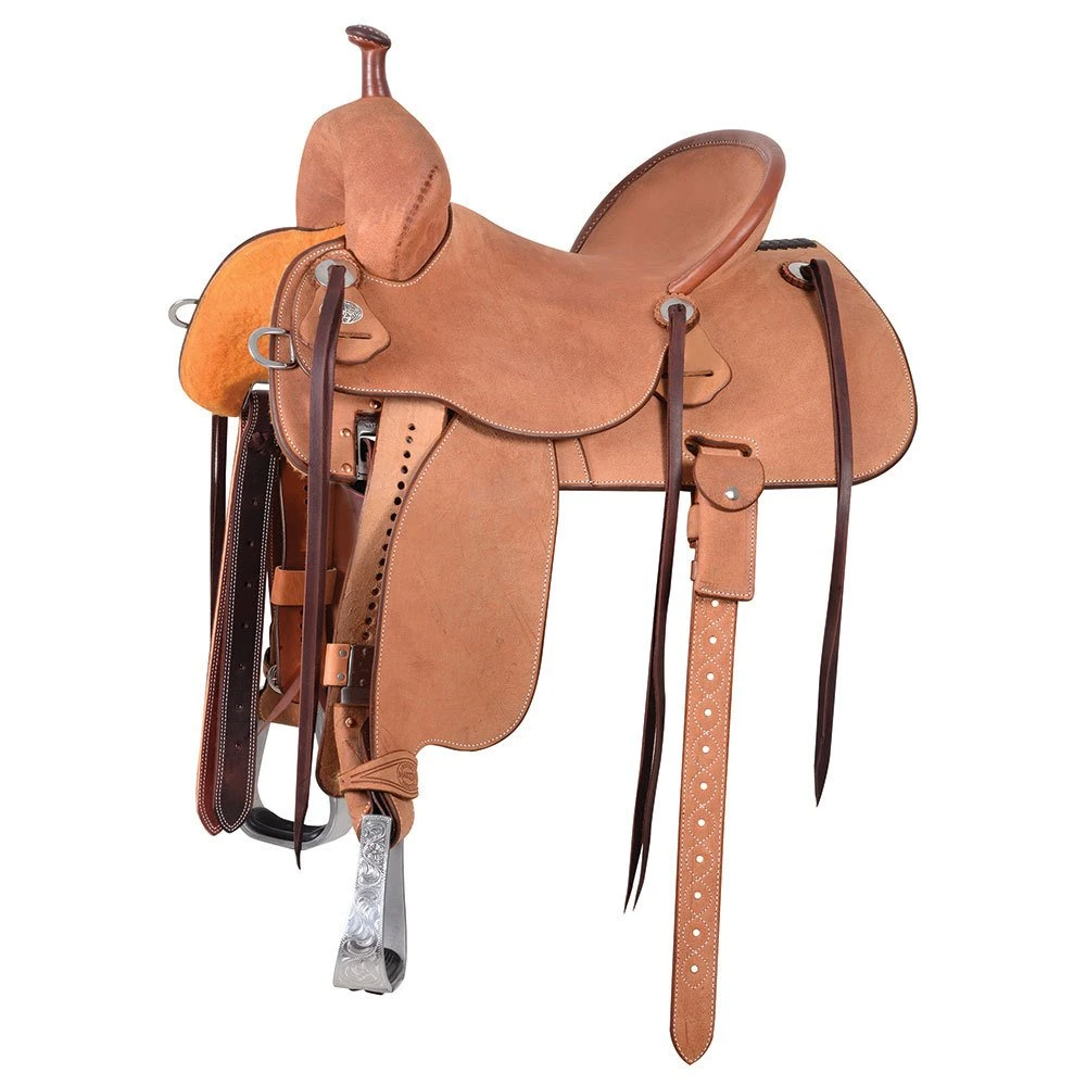 Martin Saddlery Martin Stingray Natural Roughout Pencil Roll Barrel Saddle 3 Martin Saddlery Martin Stingray Natural Roughout Pencil Roll Barrel Saddle