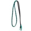 Rafter T Ranch Company Leather Barrel Rein With Turquoise Braid 1 Rafter T Ranch Company Leather Barrel Rein With Turquoise Braid -NRS || STANCE || Classic Shop 106103 default l