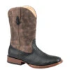 Roper Footwear Kids Black Embossed Caiman Print Boot