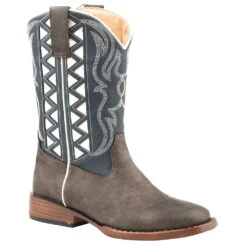 Roper Footwear Kids Navy White Underlay Boot