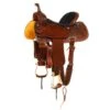 Nrs Competitors NRS Competitor Series Lily Flower Chocolate Roughout W/ Quilted Seat Barrel Saddle -NRS || STANCE || Classic Shop 120818 default l