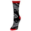 For Bare Feet Women's Black & Red Wrangler Bandana Crew Socks 2 For Bare Feet Women's Black & Red Wrangler Bandana Crew Socks -NRS || STANCE || Classic Shop 121716 default l