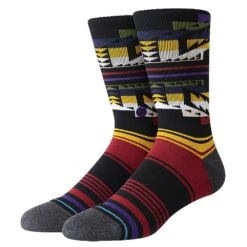 Stance Men's Collision Black Crew Socks