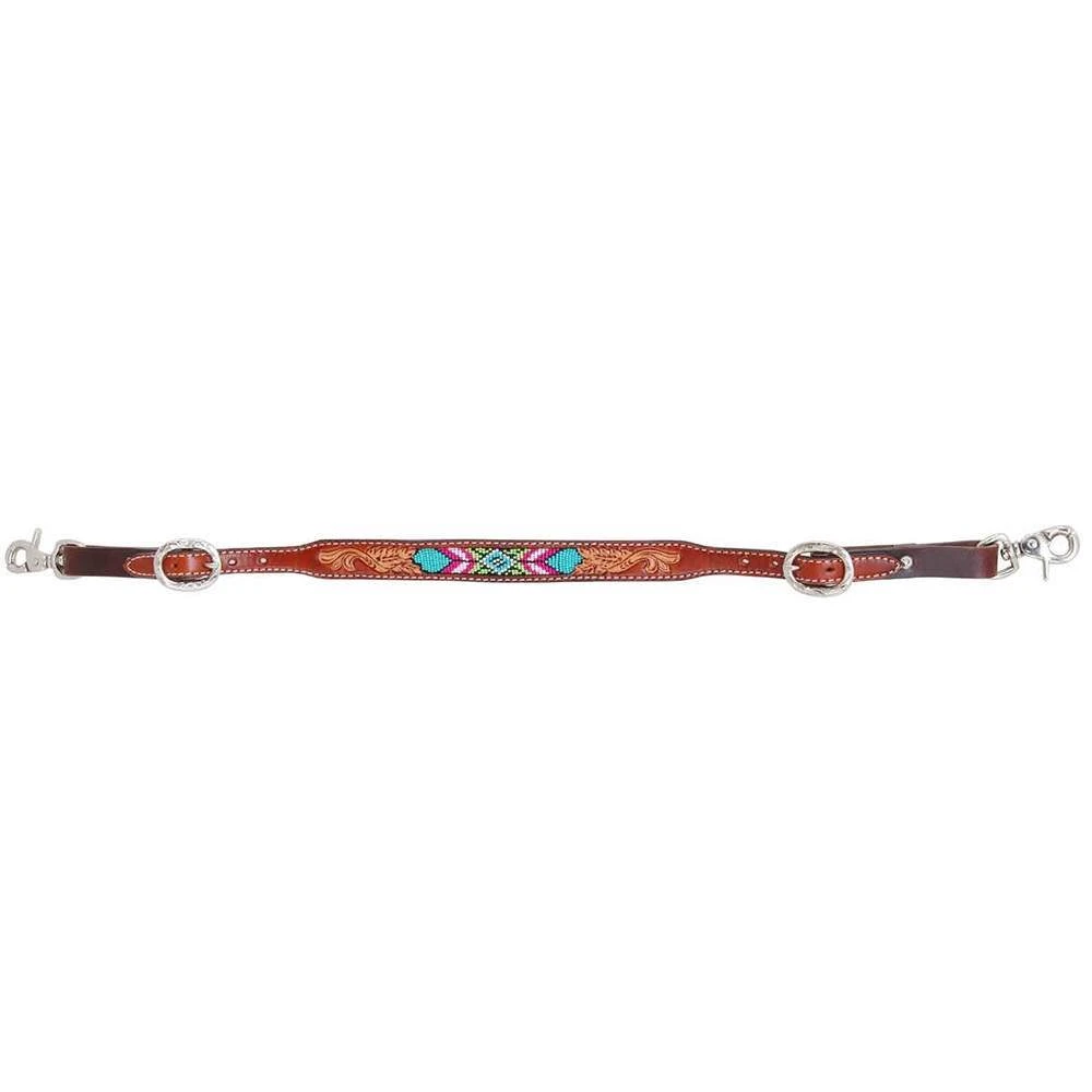 Rafter T Ranch Company Beaded Inlay Wither Strap 3 Rafter T Ranch Company Beaded Inlay Wither Strap