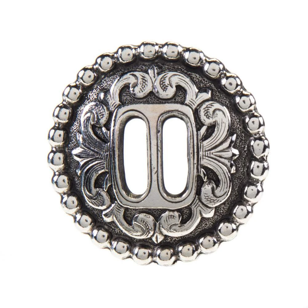 Rockin Out Jewelry 1 1/2in. Slotted Scroll Concho 3 Rockin Out Jewelry 1 1/2in. Slotted Scroll Concho