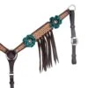 Circle Y Saddlery NRS By Vintage Turquoise Flower Breast Collar -NRS || STANCE || Classic Shop 134039 default l
