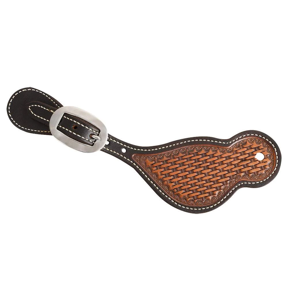 Martin Saddlery Natural Skirting Basket Stamp Tombstone Spur Strap 3 Martin Saddlery Natural Skirting Basket Stamp Tombstone Spur Strap