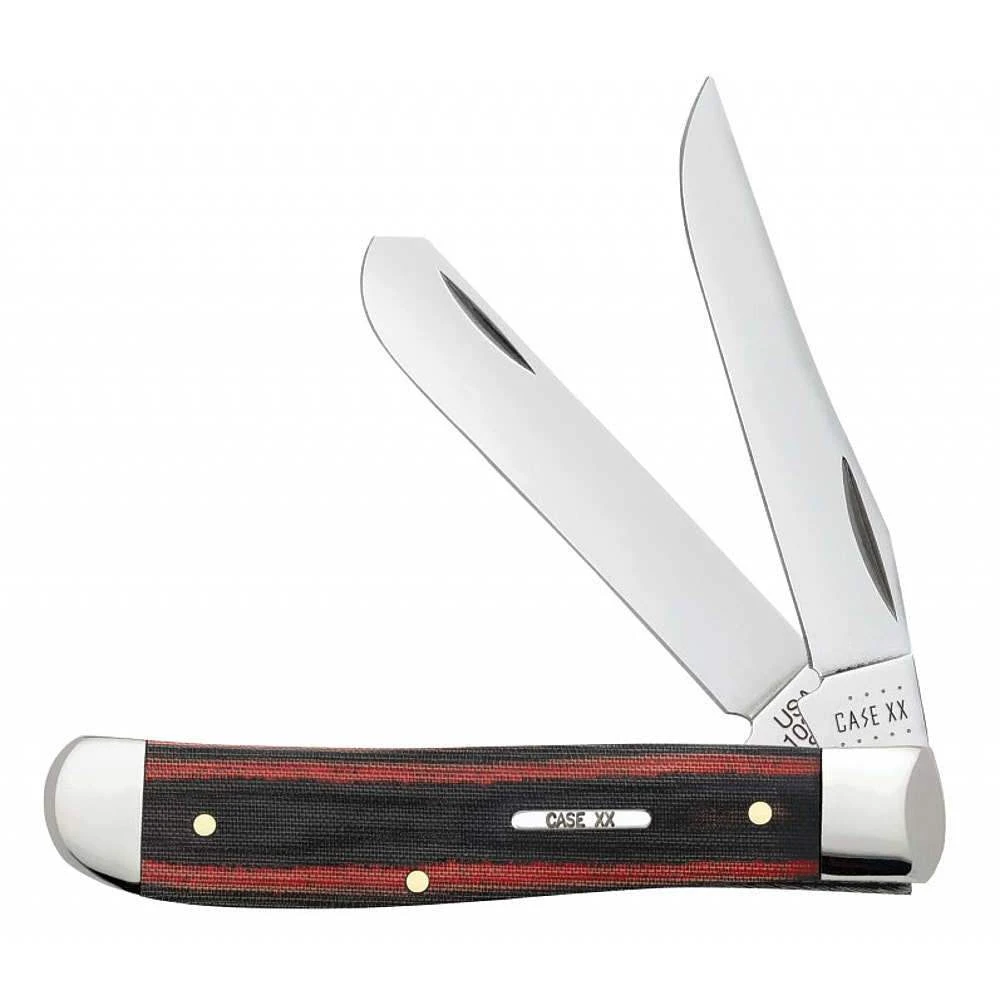 CASE XX Black Red Micarta - Mini Trapper CA27852 3 CASE XX Black Red Micarta - Mini Trapper CA27852
