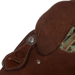 Nrs Competitors NRS Competitor Series Chocolate Youth Roughout Barrel Racing Saddle -NRS || STANCE || Classic Shop 1411897Y 4