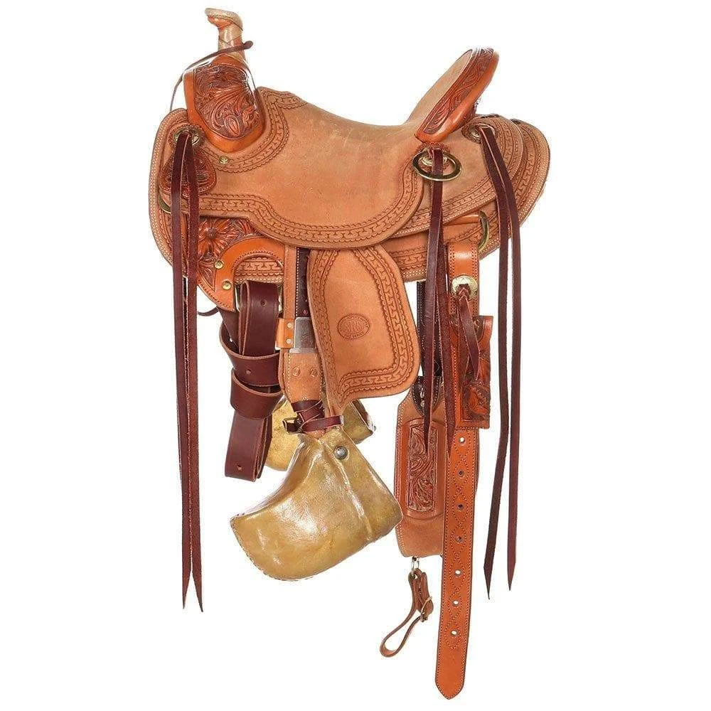 Sheridan Flower 1/3 Breed Youth Saddle 4 Sheridan Flower 1/3 Breed Youth Saddle - Image 2