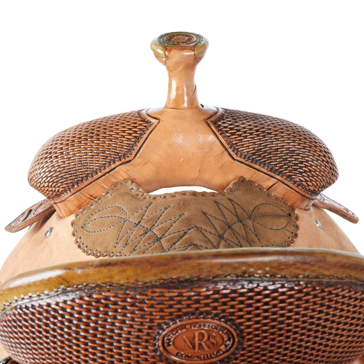 Nrs Competitors NRS 1/2 Breed Baby Basket Antique Team Roping Saddle 6 Nrs Competitors NRS 1/2 Breed Baby Basket Antique Team Roping Saddle - Image 4