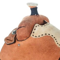 NRS Natural Full Tan Suede Seat Team Roper -NRS || STANCE || Classic Shop 1413030 03