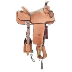 NRS Natural Full Tan Suede Seat Team Roper -NRS || STANCE || Classic Shop 1413030 041