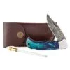 Rill Simple Tools Azul Silver Damascus Knife W/Sheath 049 2 Rill Simple Tools Azul Silver Damascus Knife W/Sheath 049 -NRS || STANCE || Classic Shop 144120 default l