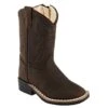 Old West Toddler Brown On Brown Square Toe Cowboy Boot -NRS || STANCE || Classic Shop 145487 default l