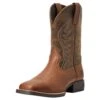 Ariat Childrens Brown Amos Square Toe Western Boot -NRS || STANCE || Classic Shop 146679 default l