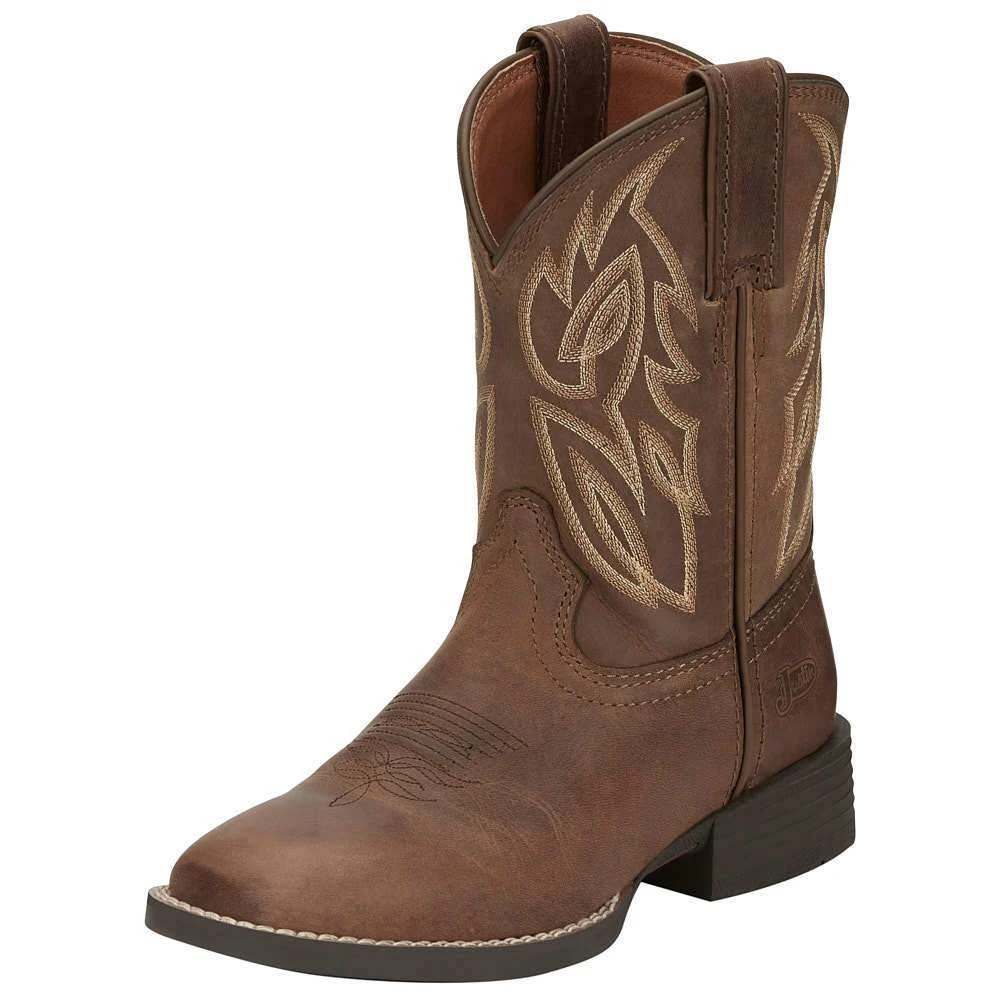 Justin Boots Youth Canter Junior Dusky Brown Kids Cowboy Boots 3 Justin Boots Youth Canter Junior Dusky Brown Kids Cowboy Boots
