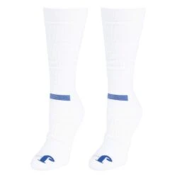Mens Just Dry Cush Crew White 2 PK White/Colbalt
