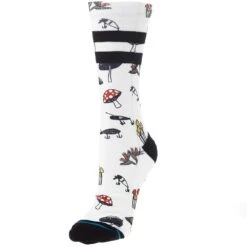 Stance Men's Off White Nice Catch Crew Socks