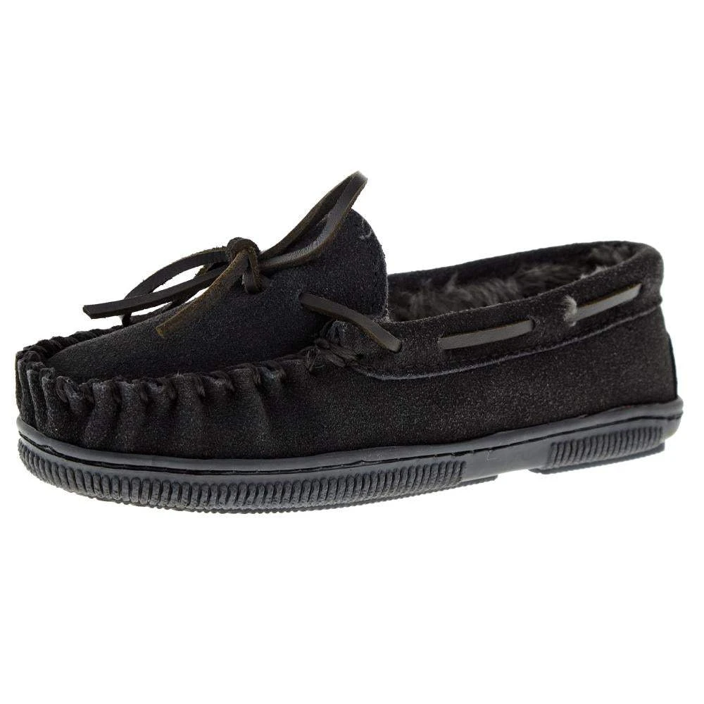 Minnetonka Kids Charcoal House Shoe 3 Minnetonka Kids Charcoal House Shoe