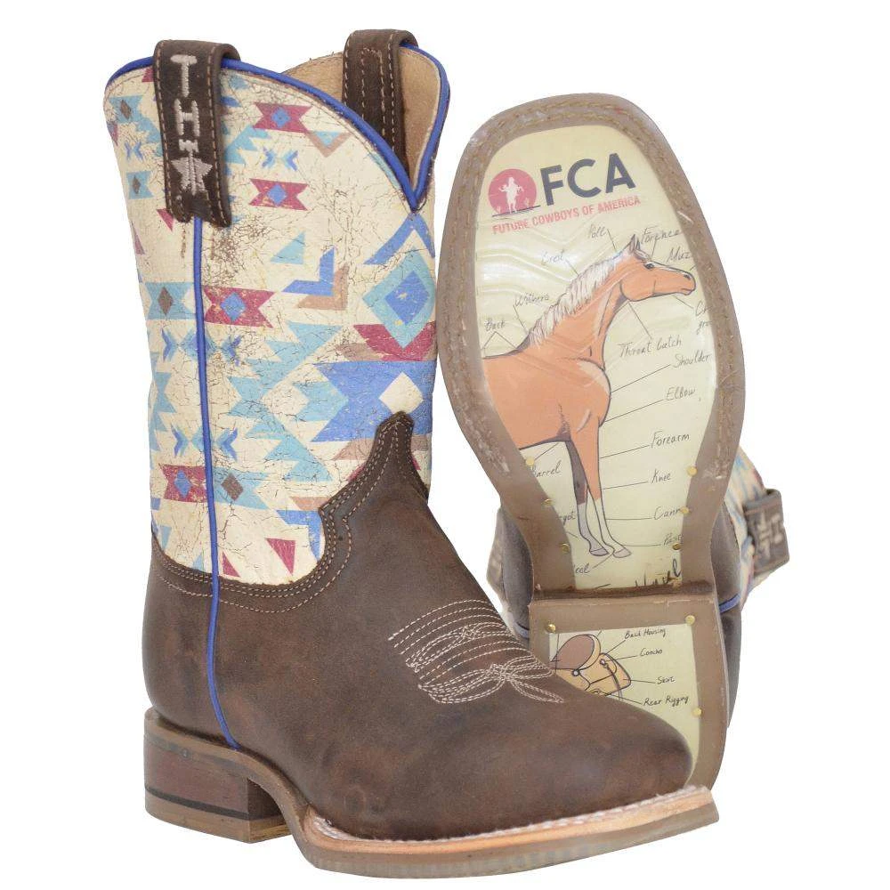 Tin Haul Kids Geronimo Saddle Up Sole Square Boot 3 Tin Haul Kids Geronimo Saddle Up Sole Square Boot