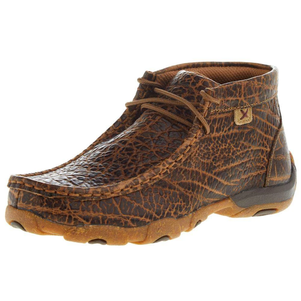 Twisted X Kids Golden Elephant Print Chukka Driving Moc 3 Twisted X Kids Golden Elephant Print Chukka Driving Moc