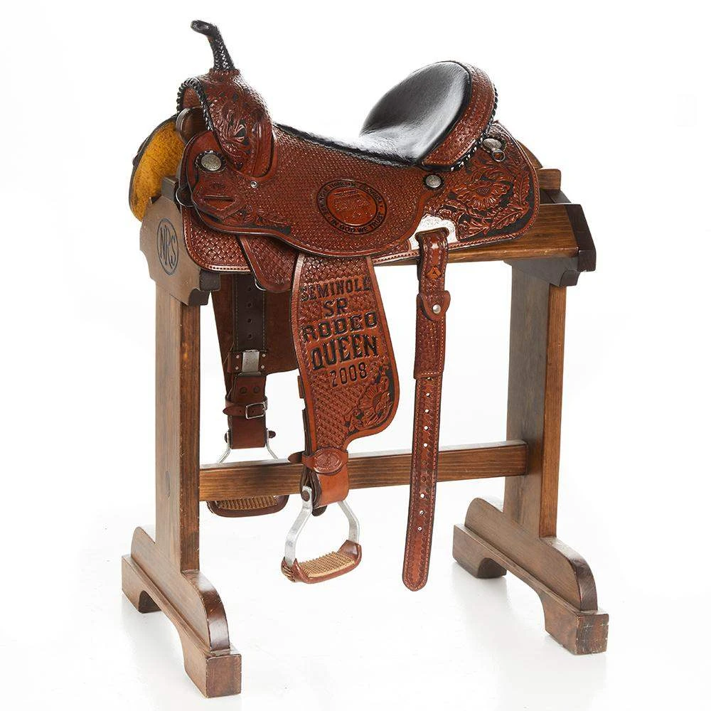NRS Used 14.5in Double J Trophy Barrel Saddle 3 NRS Used 14.5in Double J Trophy Barrel Saddle