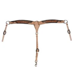 Professionals Choice Black Floral Roughout Breast Collar