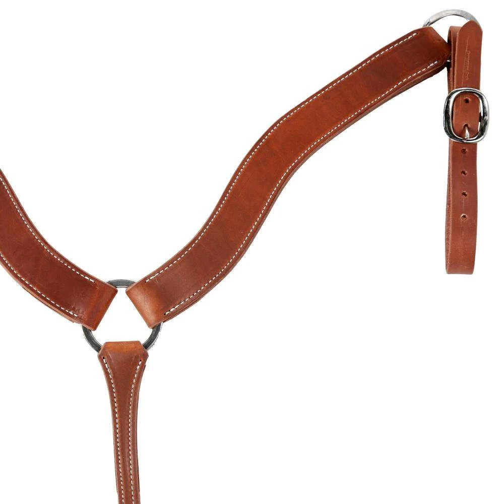 Cowperson Tack 2in. Oiled Harness Leather Contoured Breast Collar 3 Cowperson Tack 2in. Oiled Harness Leather Contoured Breast Collar