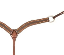 Martin Saddlery Diamond Tooled 2 Inch Contoured Breast Collar