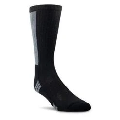 Nestery Hoisery Ariat VenTek Mens Performance 2 Pack Mid Calf Socks Black