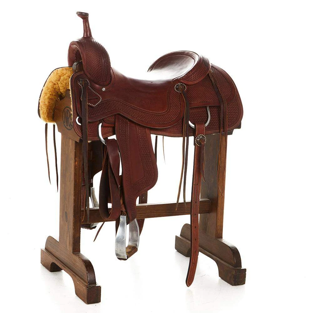 NRS Used 17in Cory Cooper Cutting Saddle 3 NRS Used 17in Cory Cooper Cutting Saddle