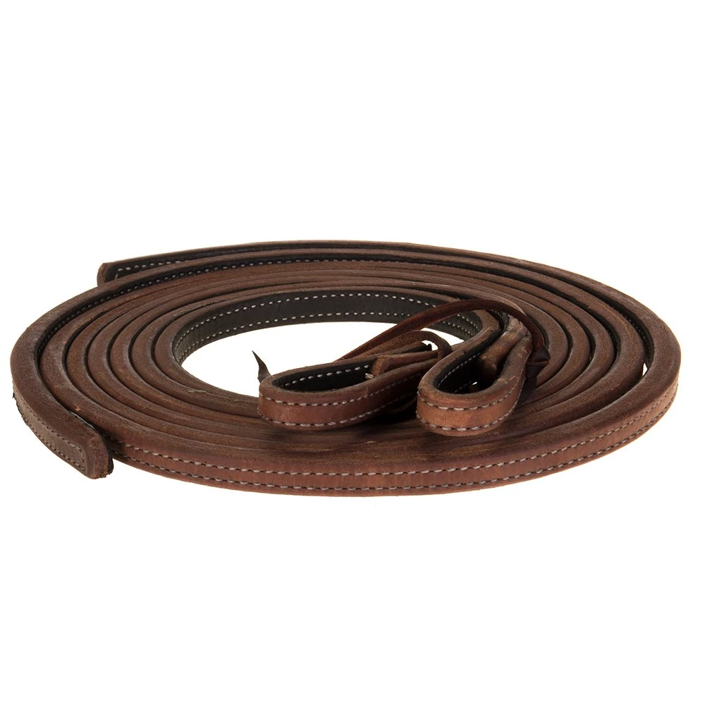 NRS 5/8in Heavy Oil Double Stitched Split Reins 3 NRS 5/8in Heavy Oil Double Stitched Split Reins