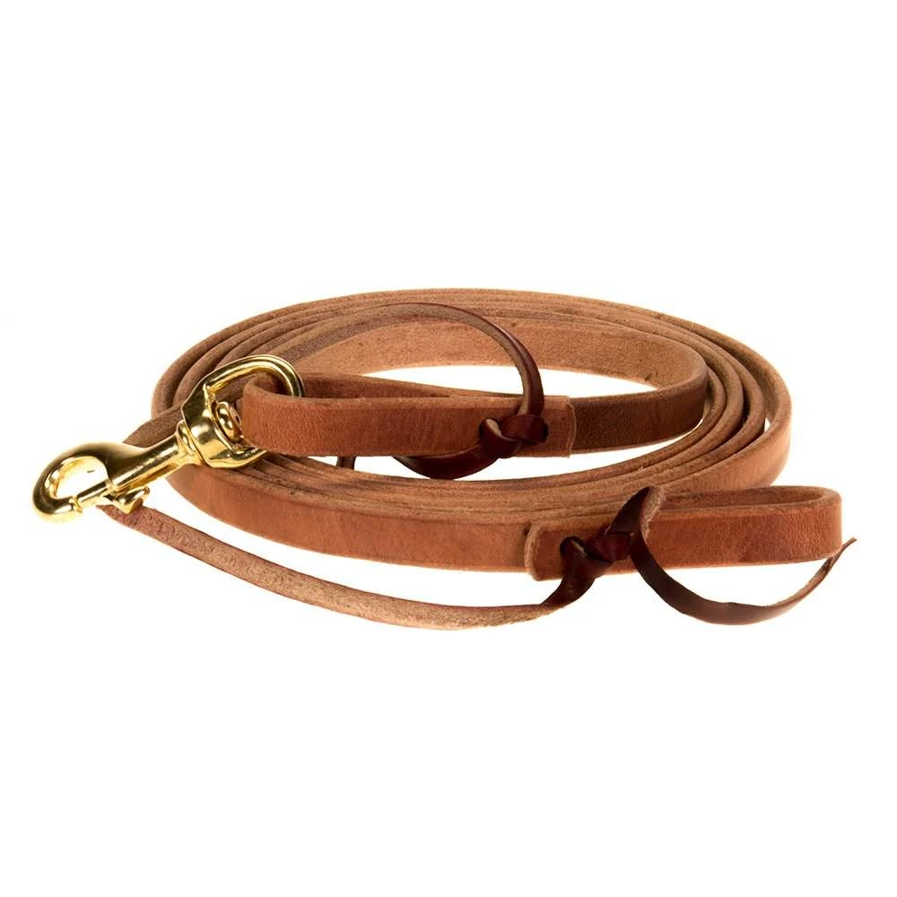 NRS 5/8in Natural Harness Roping Rein 3 NRS 5/8in Natural Harness Roping Rein